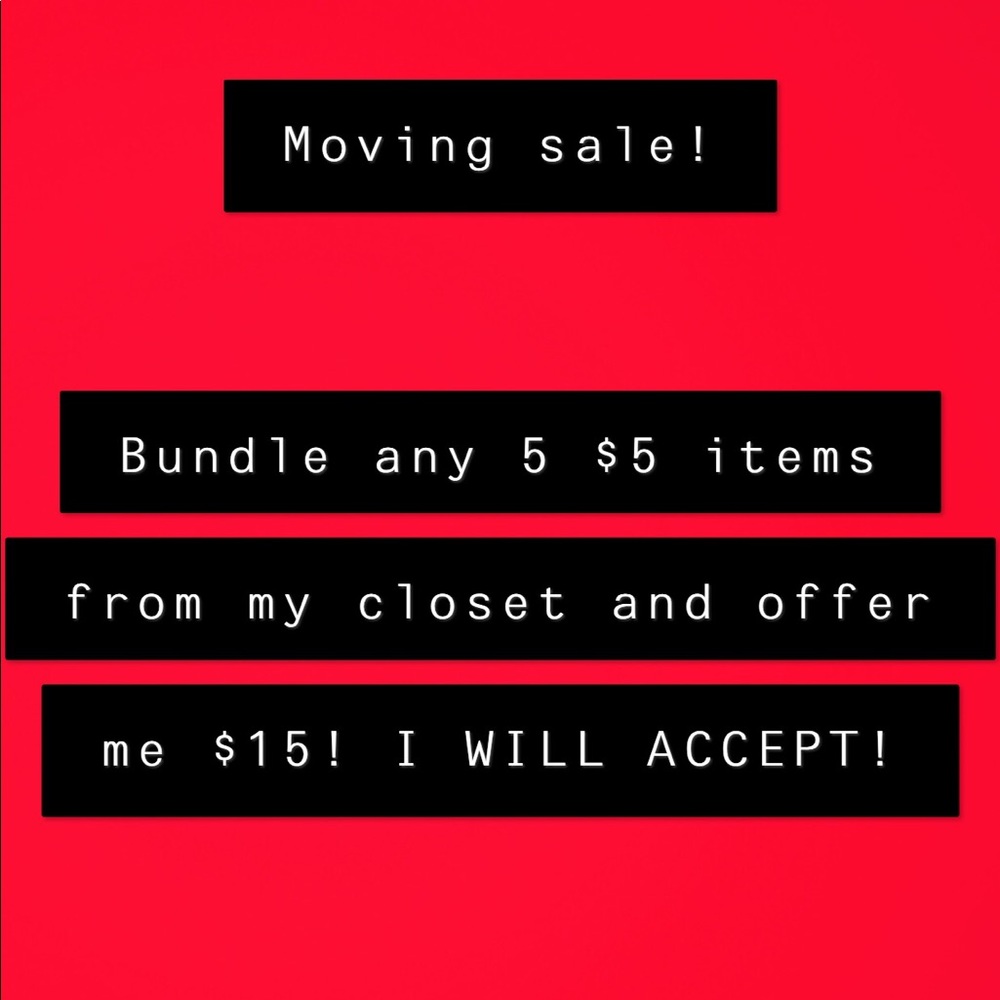 🔥 5 $5 ITEMS FOR ONLY $15!!! 🔥